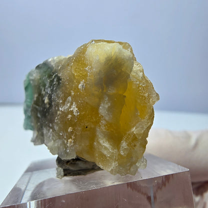 Phantom Fluorit Würfel Stufe, gelb grün Okorusu, Namibia 42*28*25mm