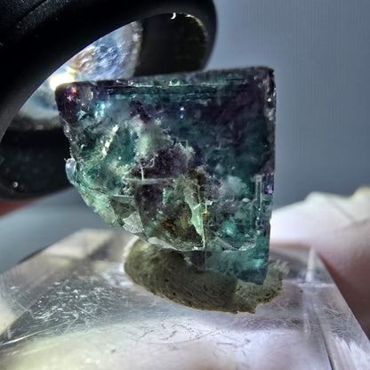 Phantom Fluorit Würfel parkettiert, grün lila Okorusu, Namibia 17*16*16mm