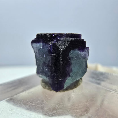 Phantom Fluorit Würfel parkettiert, grün lila Okorusu, Namibia 12*12*11mm