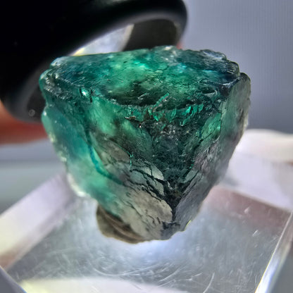 Phantom Fluorit Würfel parkettiert, grün lila Okorusu, Namibia 16*16*14mm