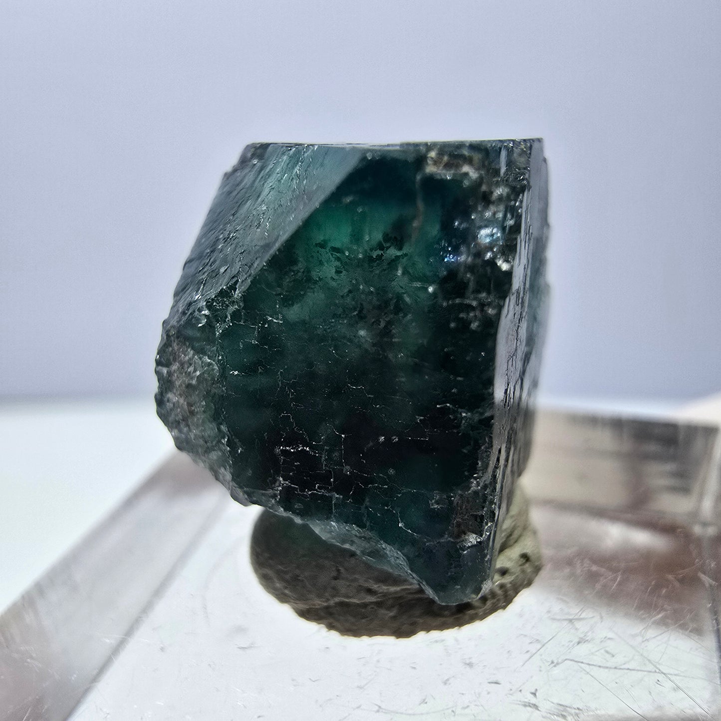 Phantom Fluorit Würfel parkettiert, grün lila Okorusu, Namibia 16*16*14mm