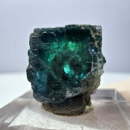Phantom Fluorit Würfel parkettiert, grün lila Okorusu, Namibia 16*16*14mm