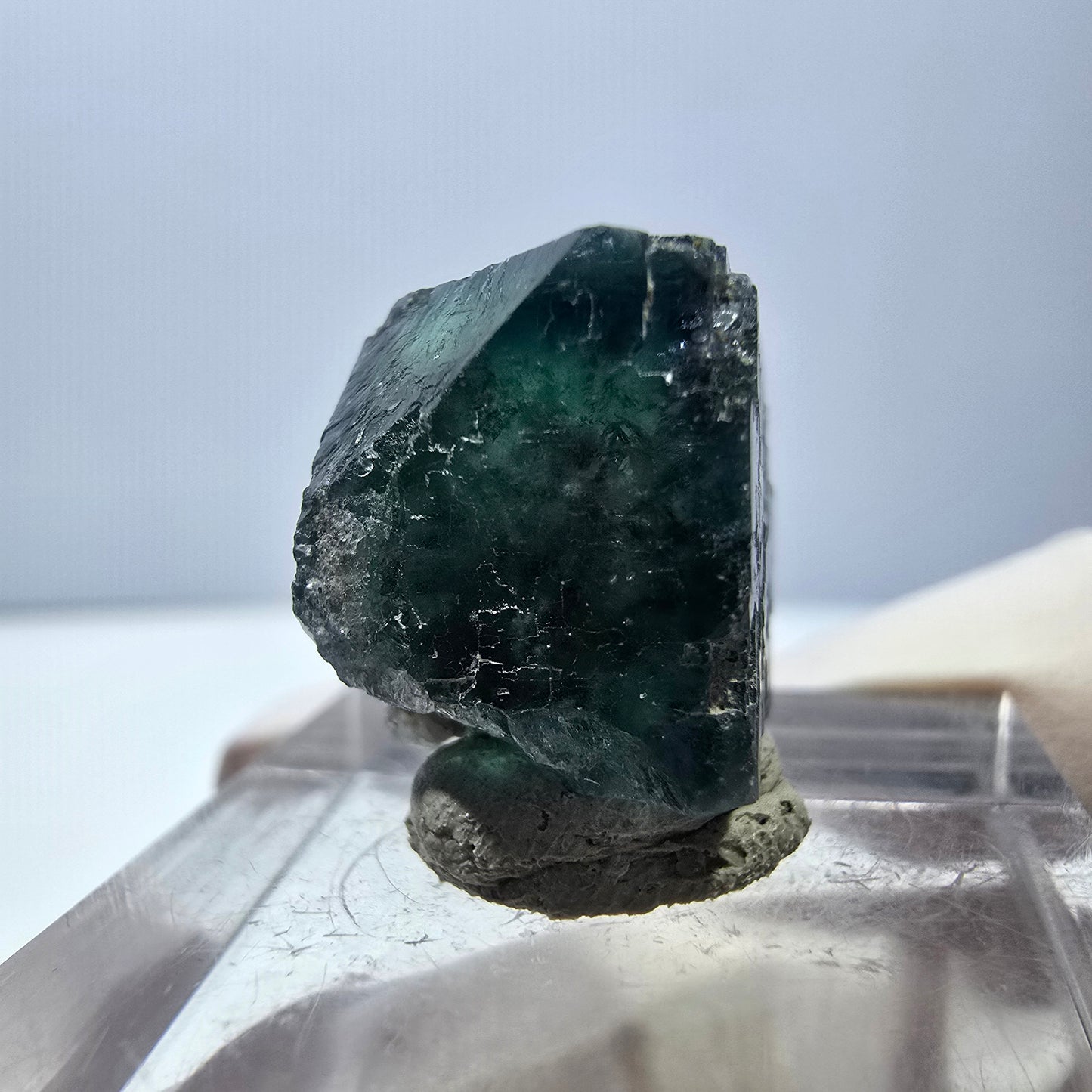 Phantom Fluorit Würfel parkettiert, grün lila Okorusu, Namibia 16*16*14mm