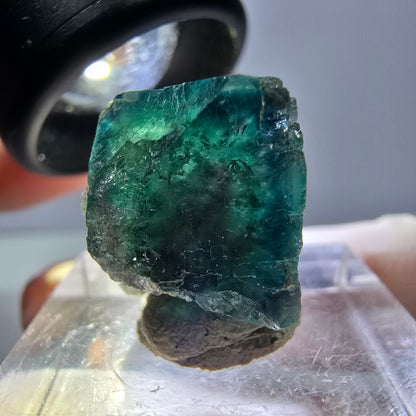 Phantom Fluorit Würfel parkettiert, grün lila Okorusu, Namibia 16*16*14mm