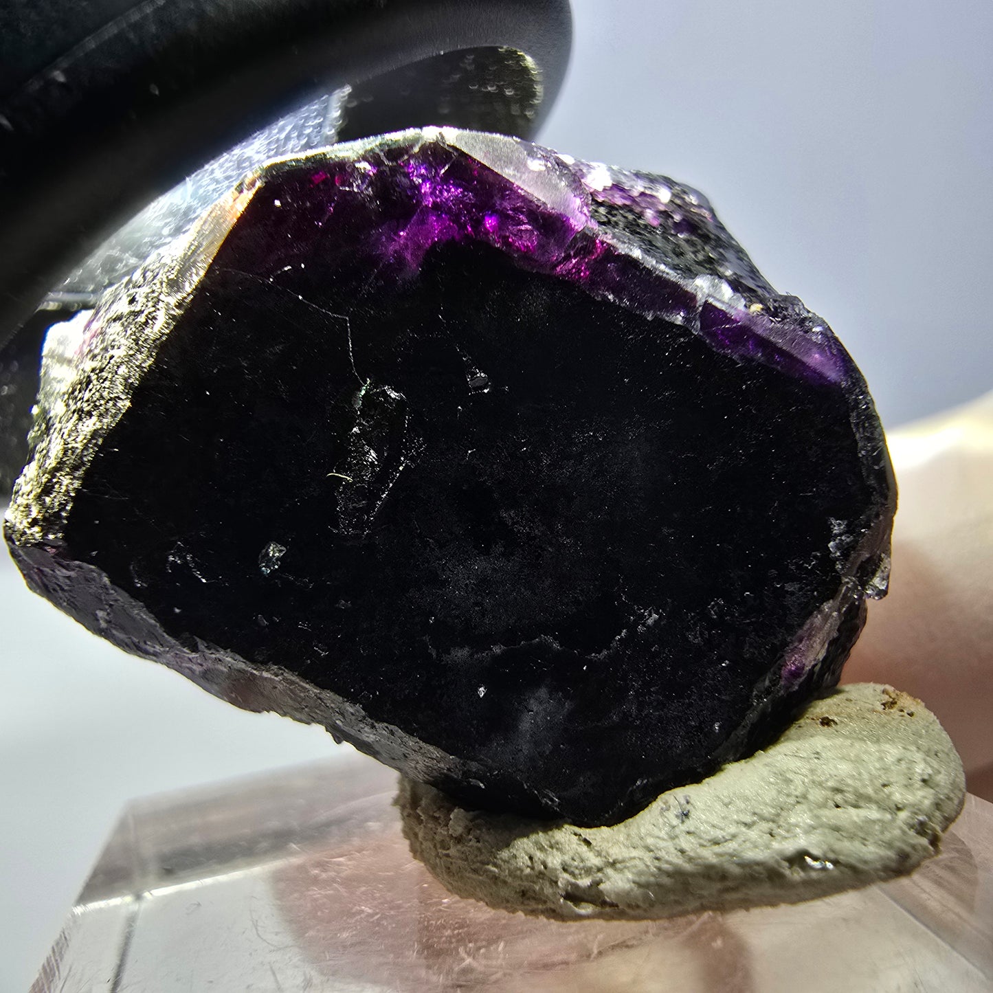 Phantom Fluorit Würfel, lila grün Okorusu, Namibia 27*27*18mm