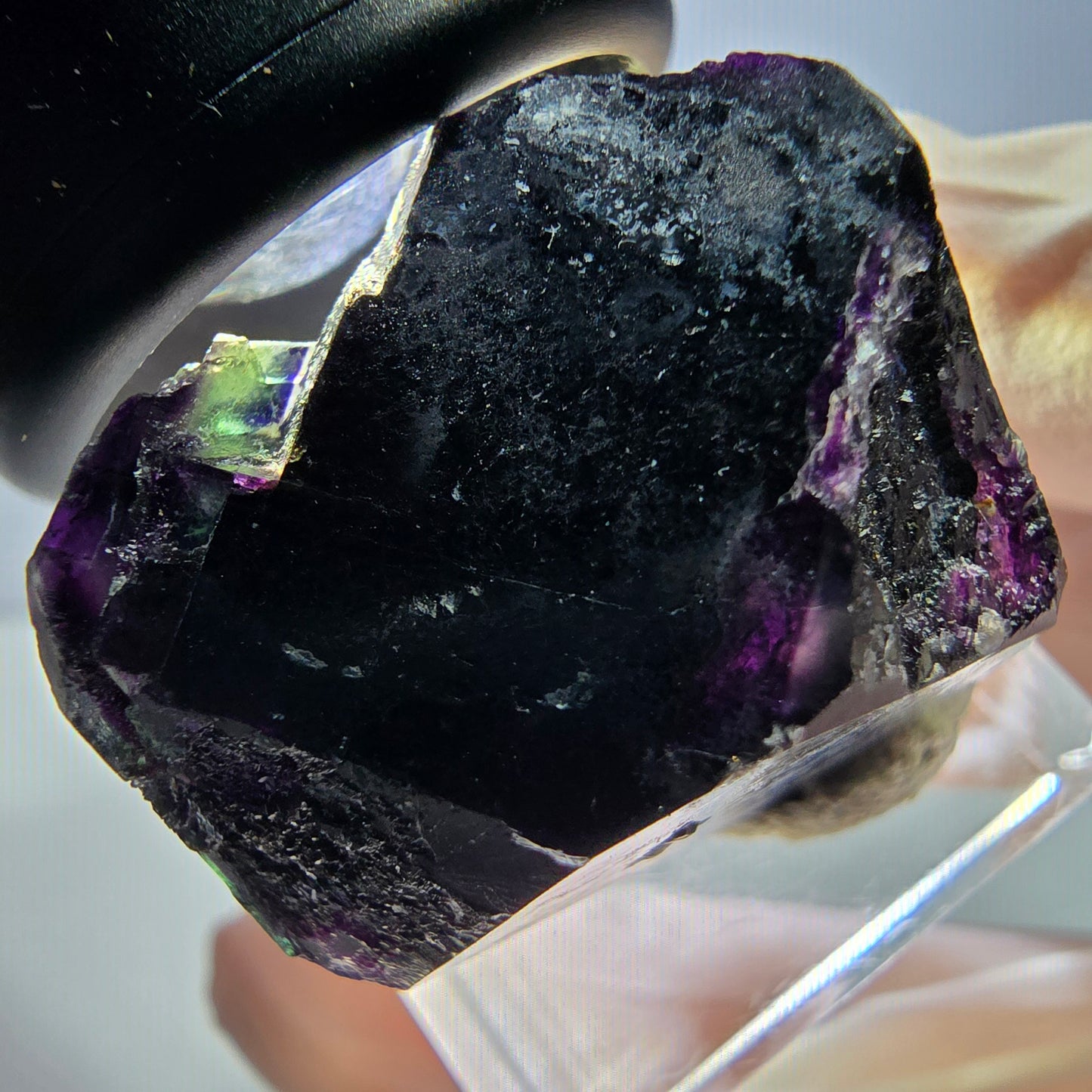 Phantom Fluorit Würfel, lila grün Okorusu, Namibia 27*27*18mm