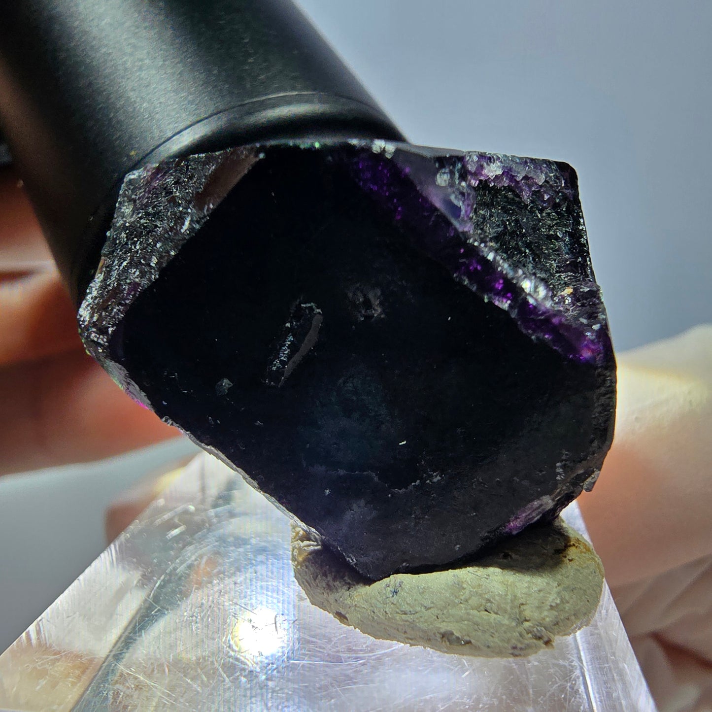 Phantom Fluorit Würfel, lila grün Okorusu, Namibia 27*27*18mm
