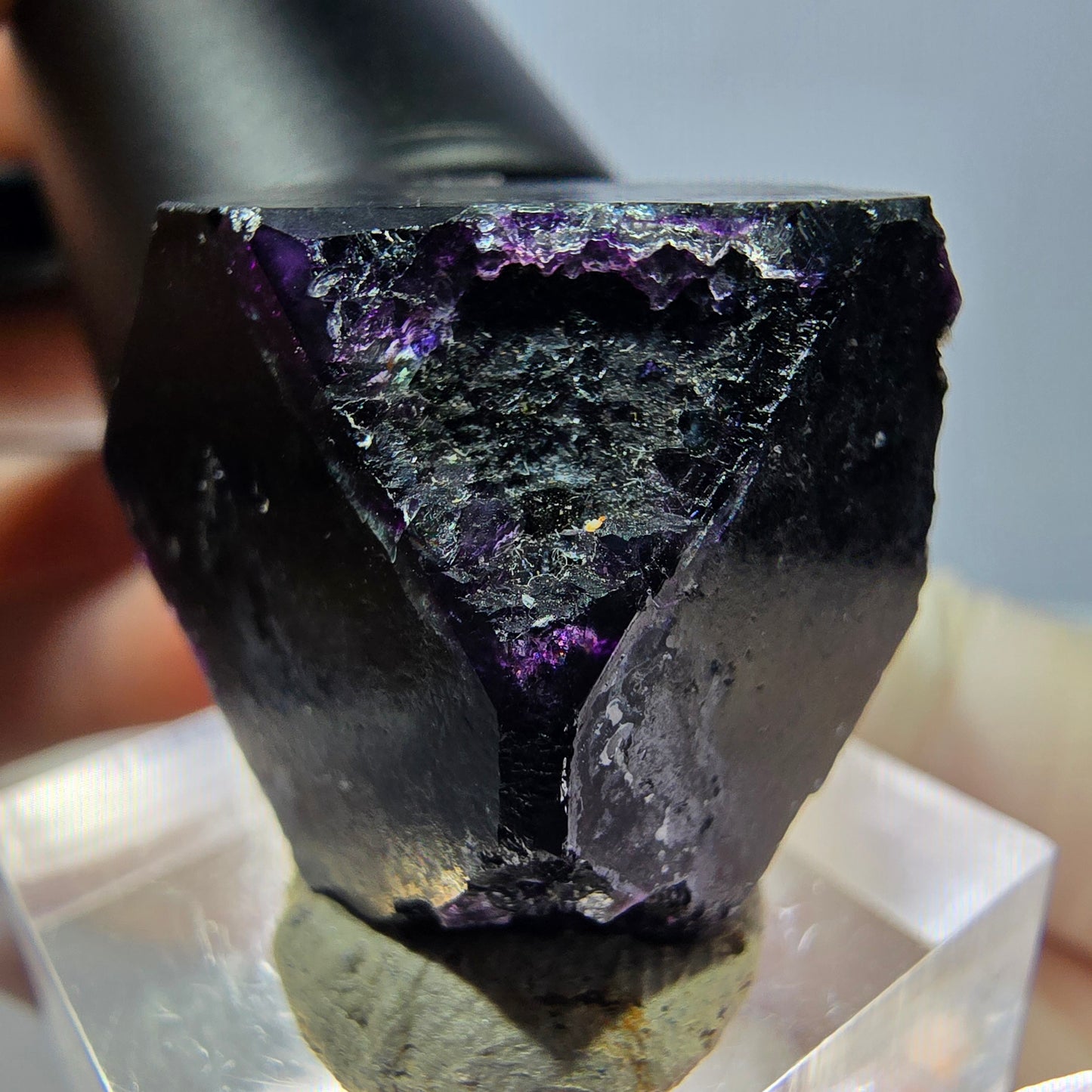 Phantom Fluorit Würfel, lila grün Okorusu, Namibia 27*27*18mm