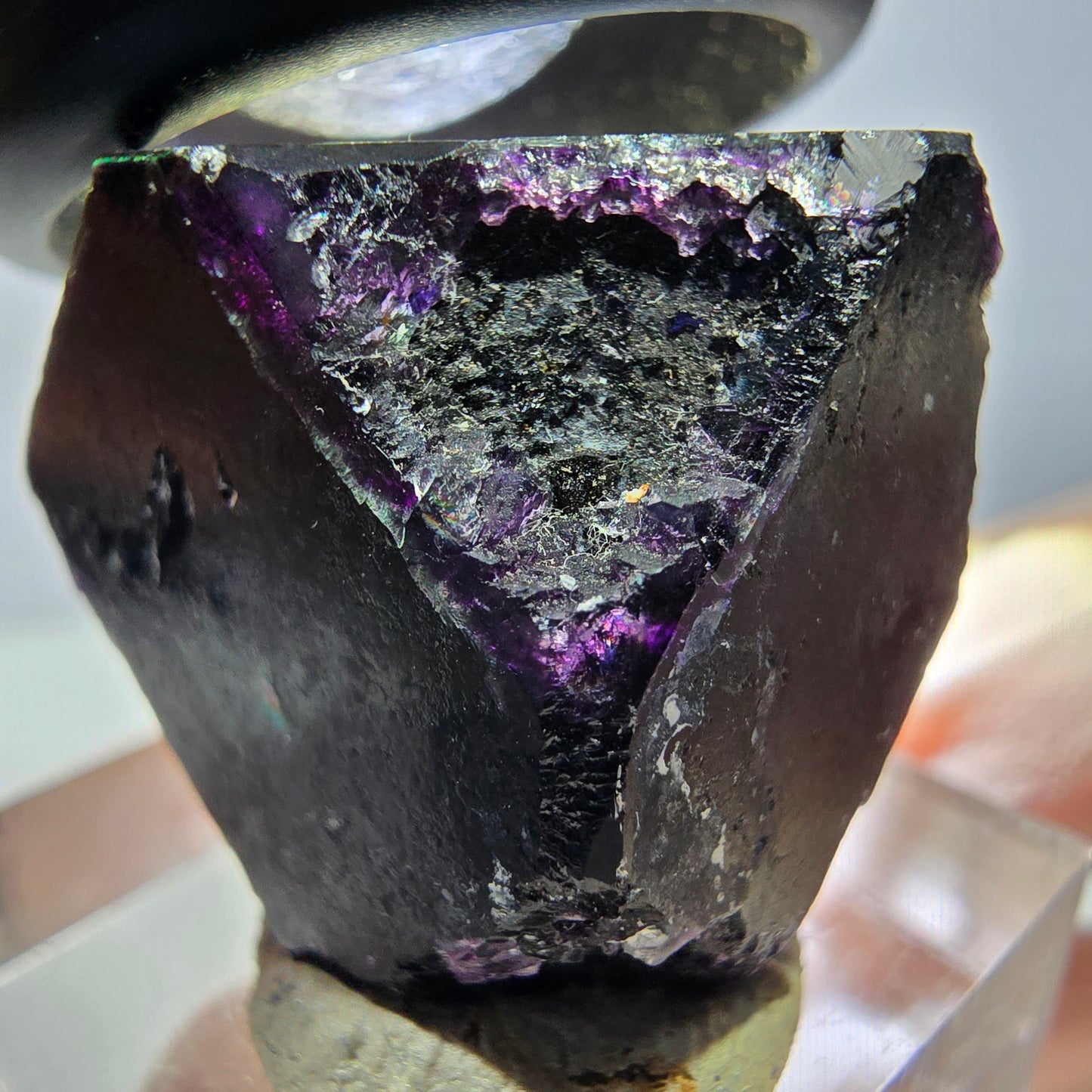 Phantom Fluorit Würfel, lila grün Okorusu, Namibia 27*27*18mm