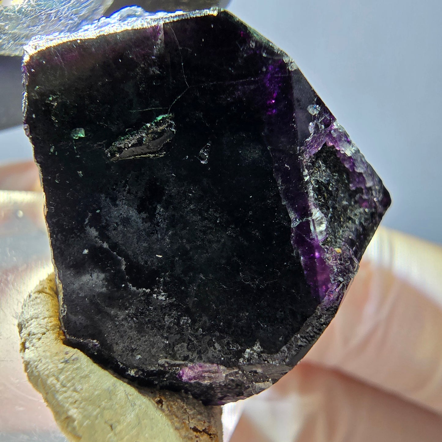 Phantom Fluorit Würfel, lila grün Okorusu, Namibia 27*27*18mm