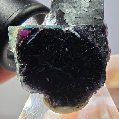 Phantom Fluorit Würfel Stufe, lila grün Okorusu, Namibia 40*33*21mm