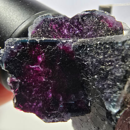 Phantom Fluorit Würfel Stufe, lila grün Okorusu, Namibia 40*33*21mm