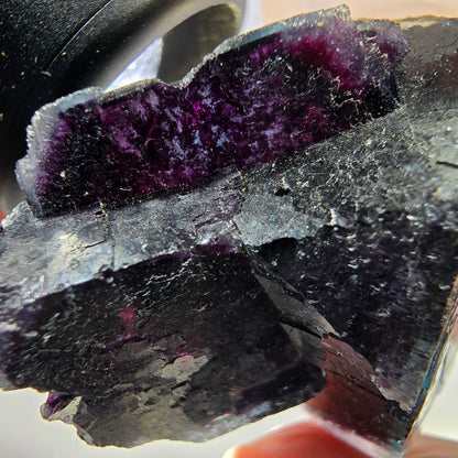 Phantom Fluorit Würfel Stufe, lila grün Okorusu, Namibia 40*33*21mm