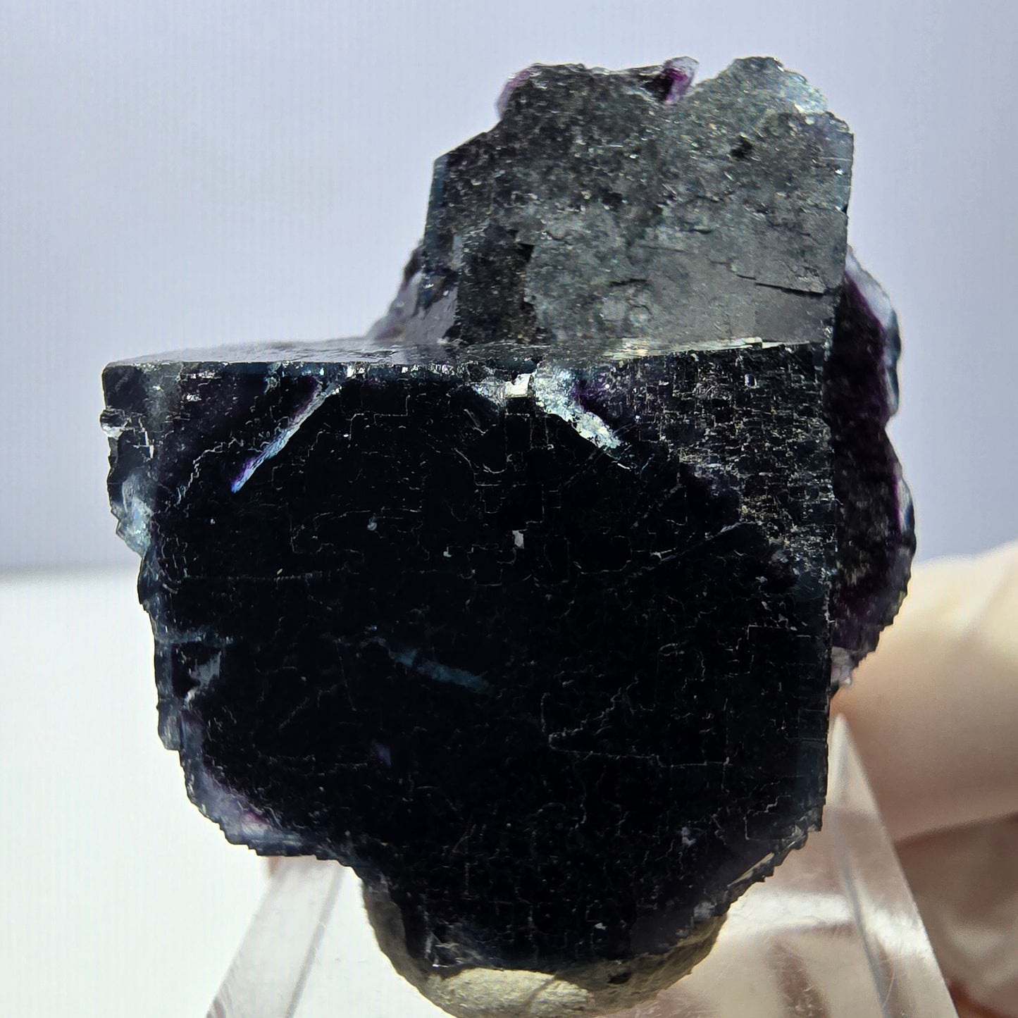 Phantom Fluorit Würfel Stufe, lila grün Okorusu, Namibia 40*33*21mm