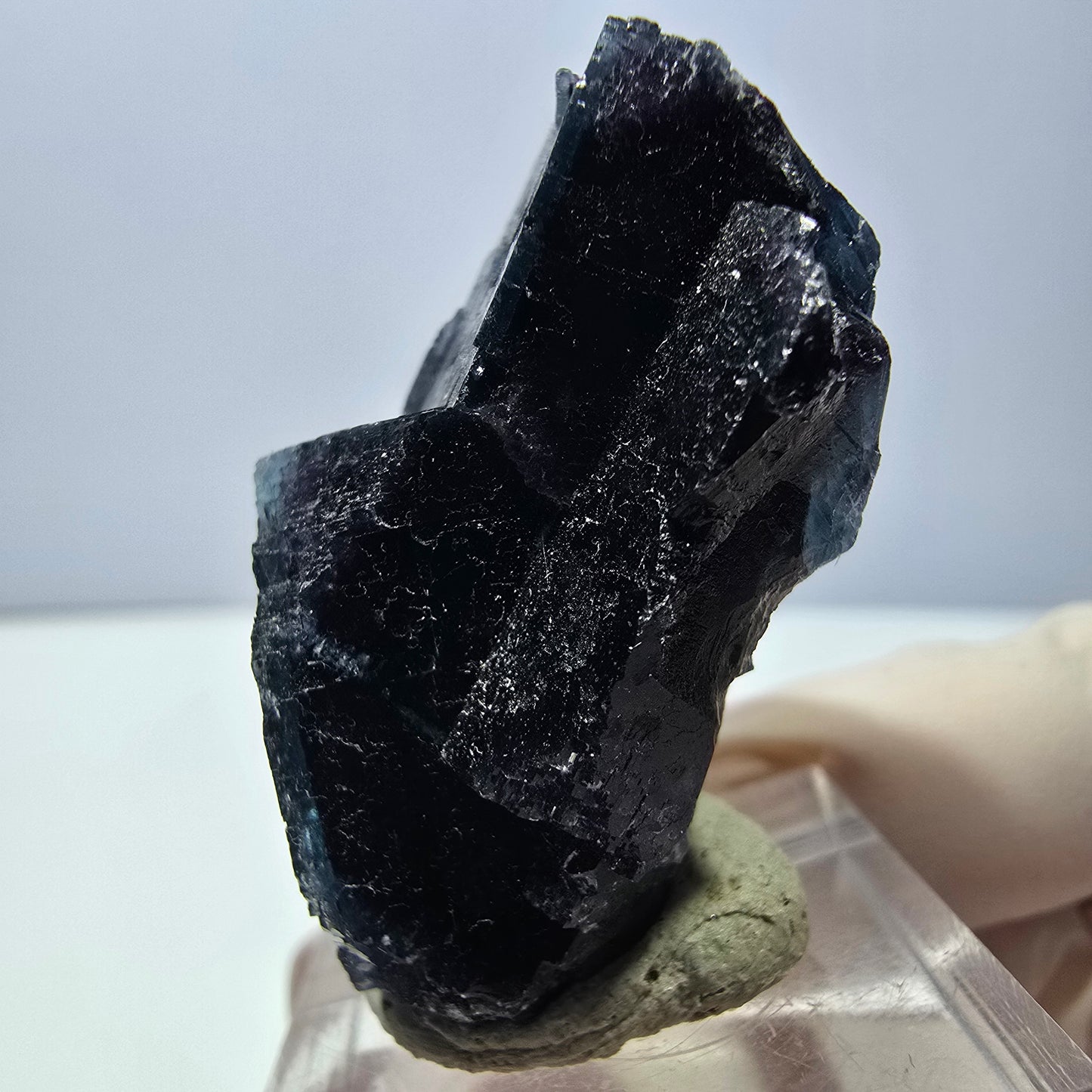 Phantom Fluorit Würfel Stufe, lila grün Okorusu, Namibia 40*33*21mm