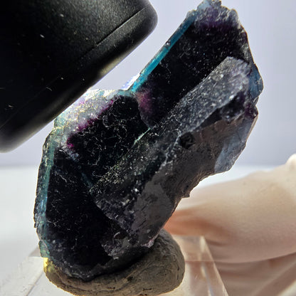 Phantom Fluorit Würfel Stufe, lila grün Okorusu, Namibia 40*33*21mm