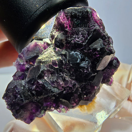 Phantom Fluorit Würfel Stufe, lila grün Okorusu, Namibia 40*29*21mm