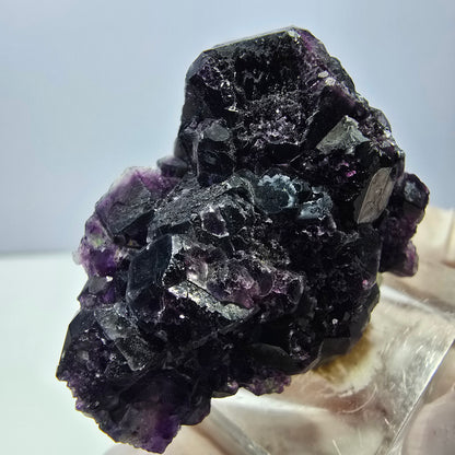 Phantom Fluorit Würfel Stufe, lila grün Okorusu, Namibia 40*29*21mm