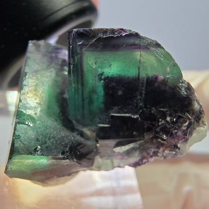 Phantom Fluorit Würfel Stufe, lila grün Okorusu, Namibia 28*22*17mm