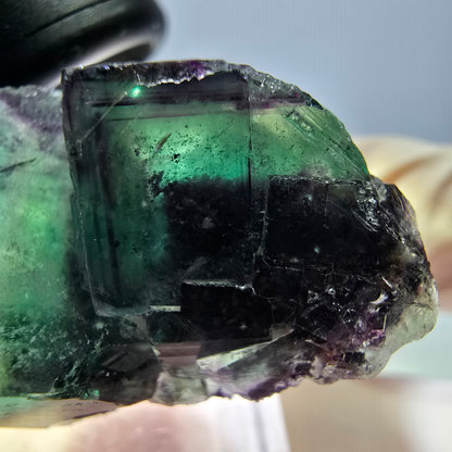 Phantom Fluorit Würfel Stufe, lila grün Okorusu, Namibia 28*22*17mm