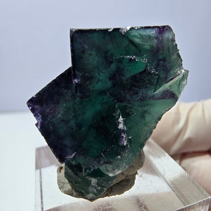 Phantom Fluorit Würfel Stufe, lila grün Okorusu, Namibia 32*25*20mm