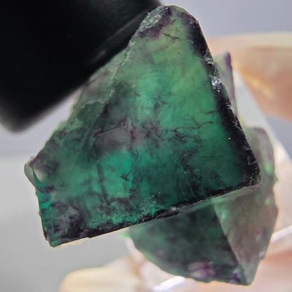 Phantom Fluorit Würfel Stufe, lila grün Okorusu, Namibia 32*25*20mm