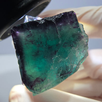 Phantom Fluorit Würfel Stufe, lila grün Okorusu, Namibia 32*25*20mm