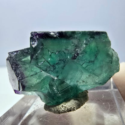 Phantom Fluorit Würfel Stufe, lila grün Okorusu, Namibia 29*20*14mm