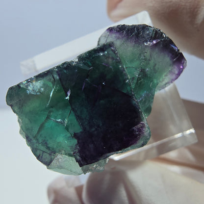 Phantom Fluorit Würfel Stufe, lila grün Okorusu, Namibia 29*20*14mm