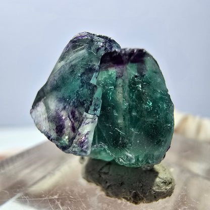 Phantom Fluorit Würfel Stufe, lila grün Okorusu, Namibia 18*12*11mm