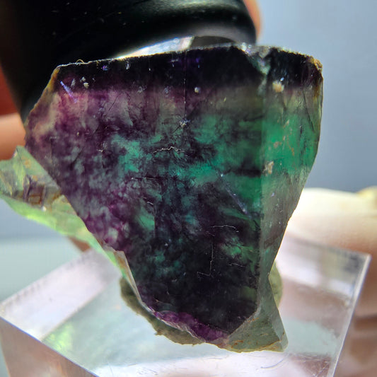 Phantom Fluorit Würfel Stufe, lila grün Okorusu, Namibia 29*26*20mm