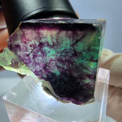 Phantom Fluorit Würfel Stufe, lila grün Okorusu, Namibia 29*26*20mm
