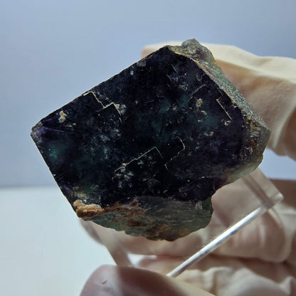 Phantom Fluorit Würfel Stufe, lila grün Okorusu, Namibia 29*26*20mm