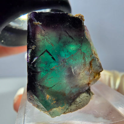 Phantom Fluorit Würfel Stufe, lila grün Okorusu, Namibia 29*26*20mm