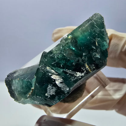 Phantom Fluorit Würfel Stufe, lila grün Okorusu, Namibia 27*22*16mm