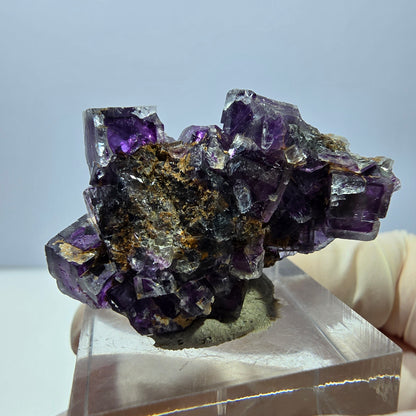 Phantom Fluorit Würfel Stufe, lila Okorusu, Namibia 38*24*20mm
