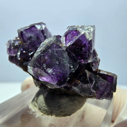 Phantom Fluorit Würfel Stufe, lila Okorusu, Namibia 38*24*20mm