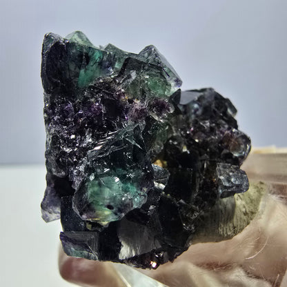 Phantom Fluorit Würfel Stufe, lila grün Okorusu, Namibia 36*35*21mm