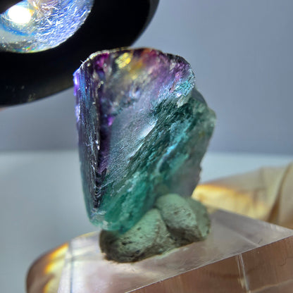 Phantom Fluorit Würfel Stufe, lila grün Okorusu, Namibia 40*25*18mm