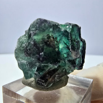 Phantom Fluorit Würfel Stufe, lila grün Okorusu, Namibia 30*28*18mm