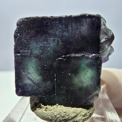 Phantom Fluorit Würfel Stufe, lila grün Okorusu, Namibia 28*28*18mm