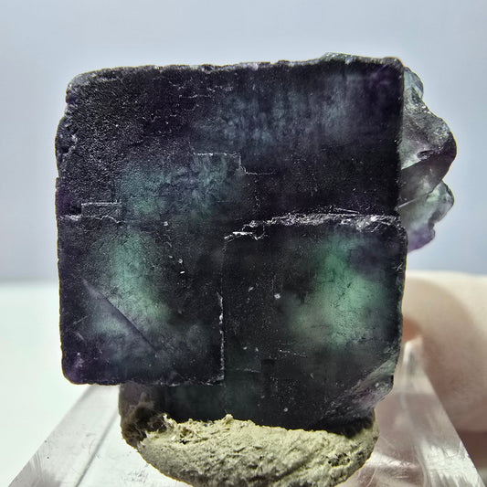 Phantom Fluorit Würfel Stufe, lila grün Okorusu, Namibia 28*28*18mm