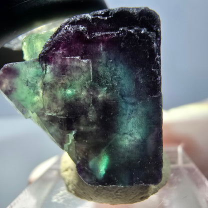 Phantom Fluorit Würfel Stufe, lila grün Okorusu, Namibia 28*28*18mm