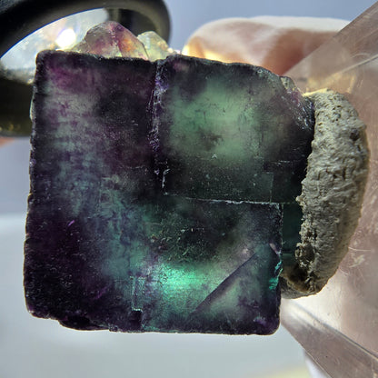 Phantom Fluorit Würfel Stufe, lila grün Okorusu, Namibia 28*28*18mm