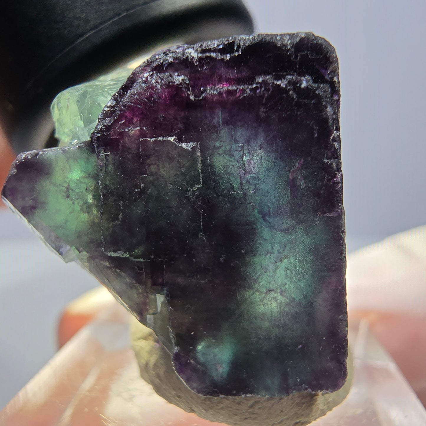 Phantom Fluorit Würfel Stufe, lila grün Okorusu, Namibia 28*28*18mm