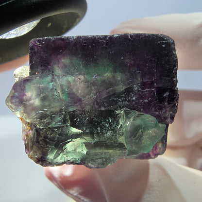 Phantom Fluorit Würfel Stufe, lila grün Okorusu, Namibia 28*28*18mm