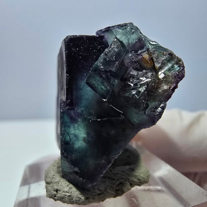 Phantom Fluorit Würfel Stufe, lila grün Okorusu, Namibia 28*28*18mm