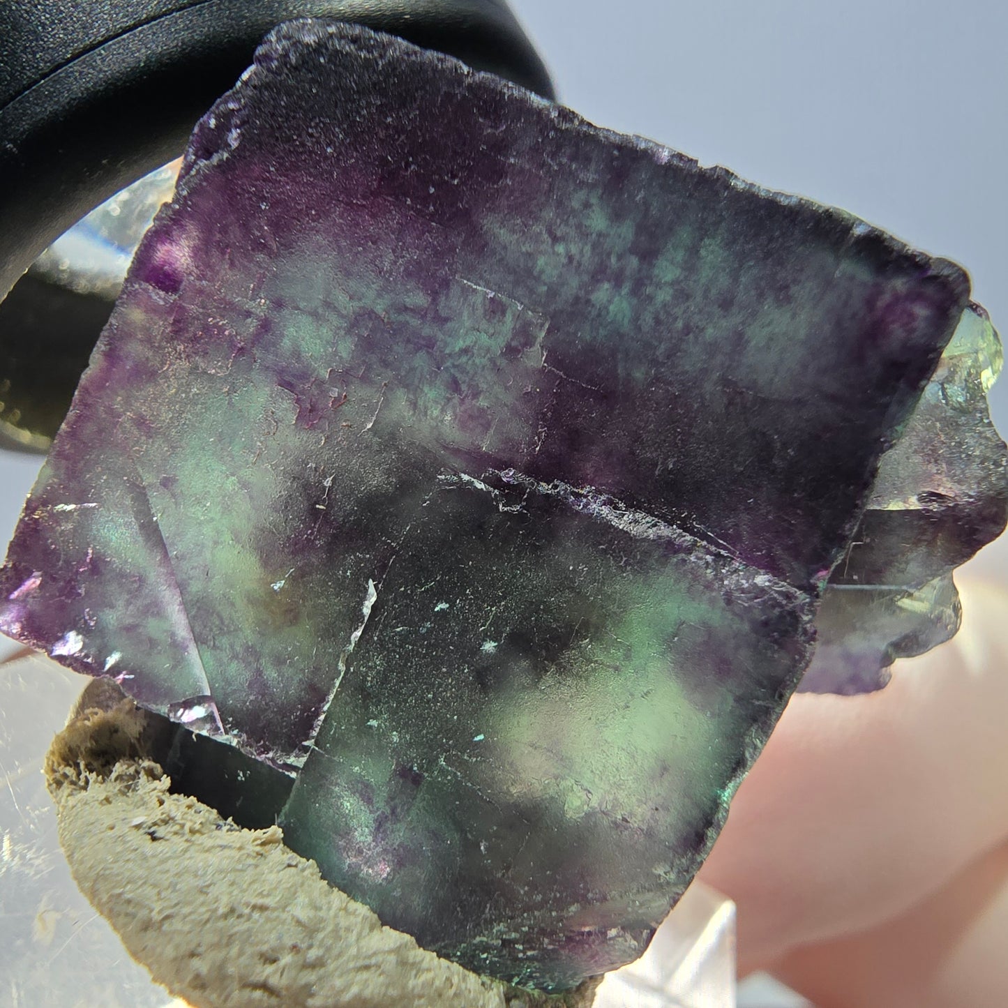 Phantom Fluorit Würfel Stufe, lila grün Okorusu, Namibia 28*28*18mm