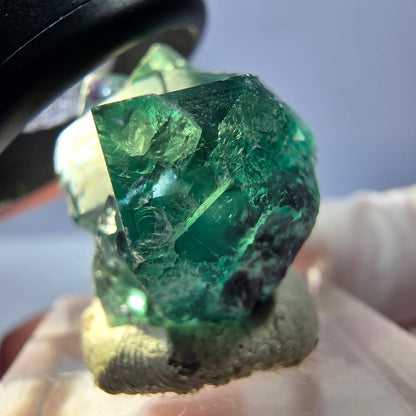 Phantom Fluorit Würfel Stufe, lila grün Okorusu, Namibia 31*20*16mm