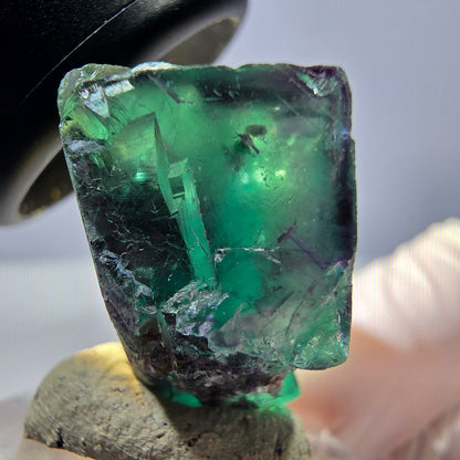 Phantom Fluorit Würfel Stufe, lila grün Okorusu, Namibia 31*20*16mm